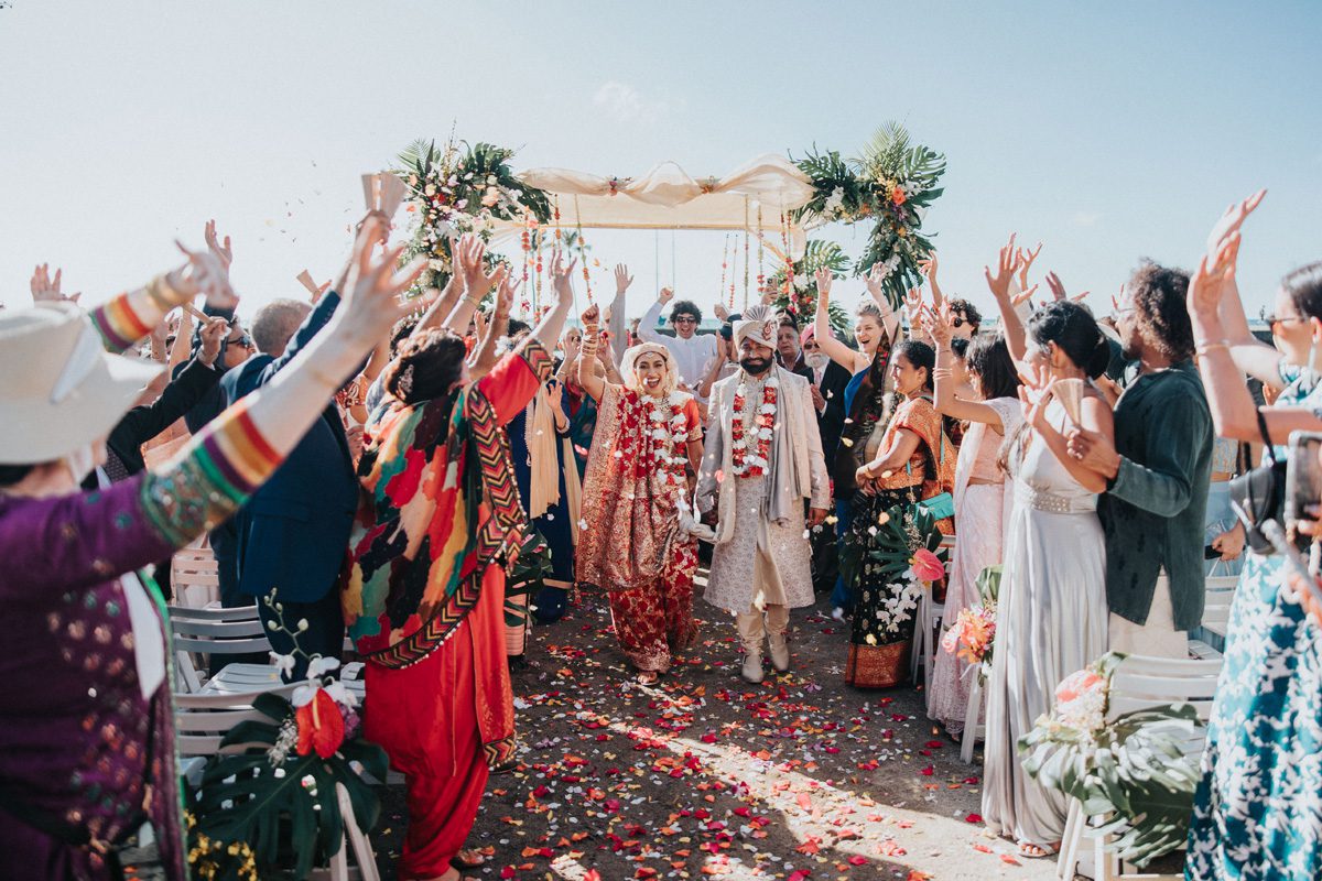 ptaufiq indian wedding destination Waikoloa Beach Hawaii ceremony 1