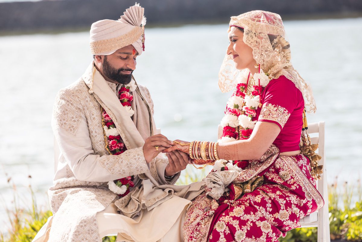 ptaufiq indian wedding destination Waikoloa Beach Hawaii ceremony 12