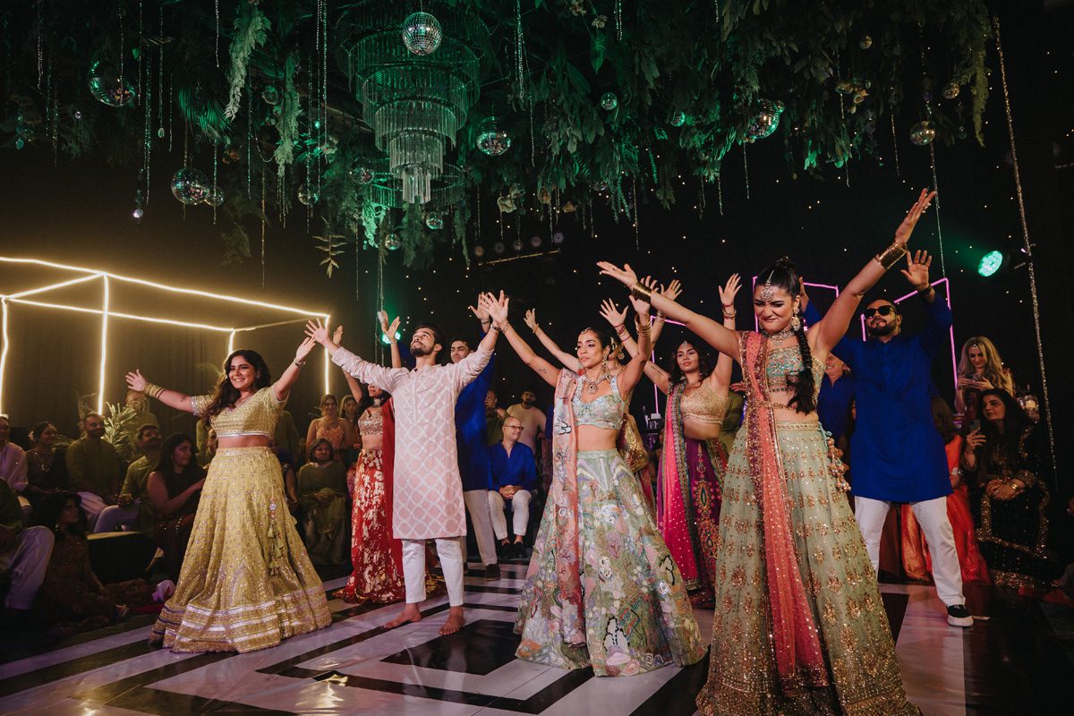 ptaufiq indian wedding destination thailand sangeet 9