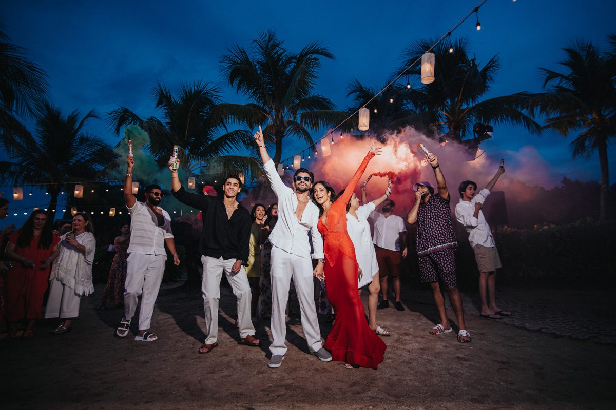 ptaufiq indian wedding destination thailand welcome party 1