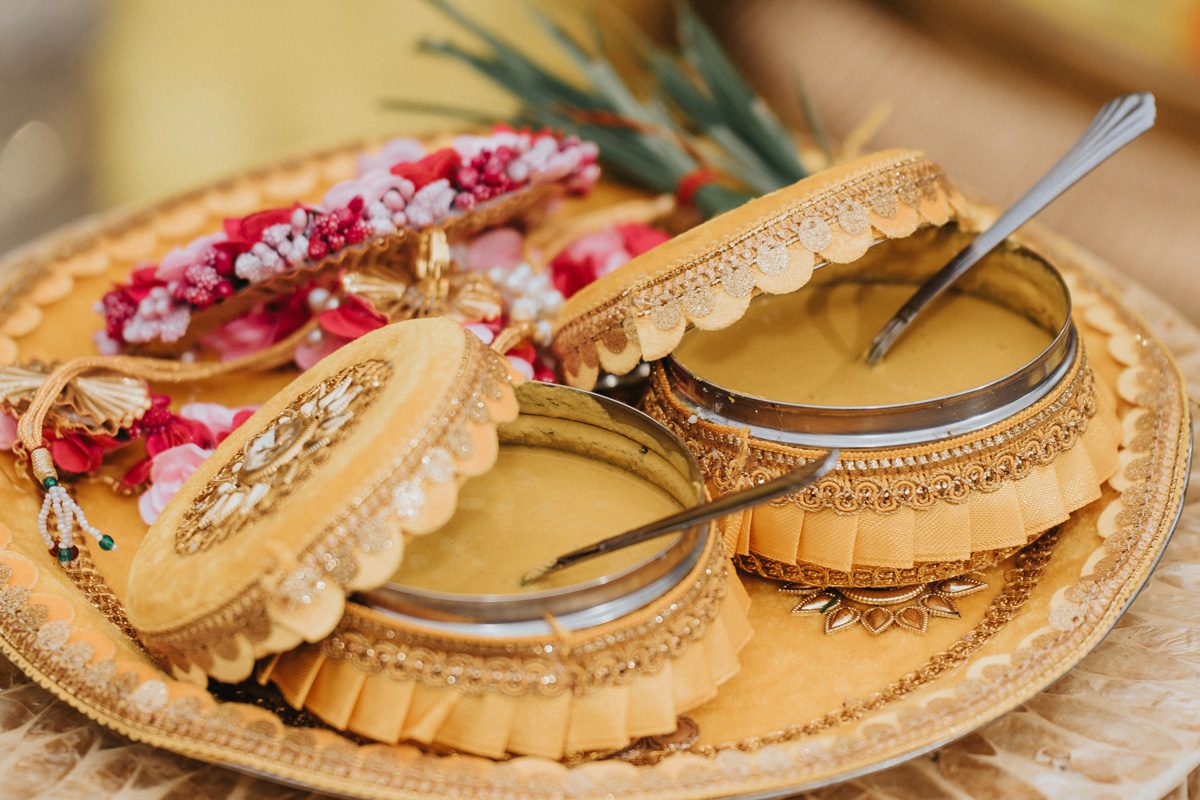 ptaufiq indian wedding gotham hall new york haldi 3