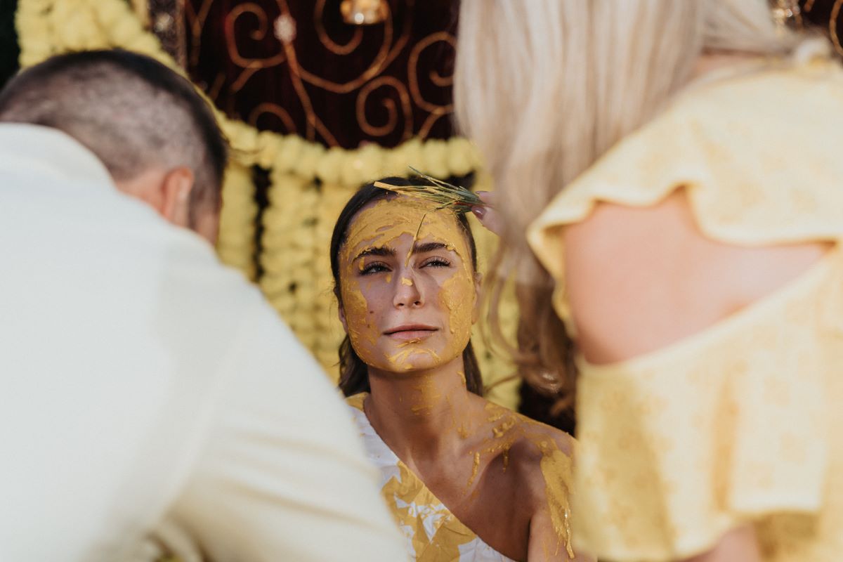 ptaufiq indian wedding gotham hall new york haldi 6