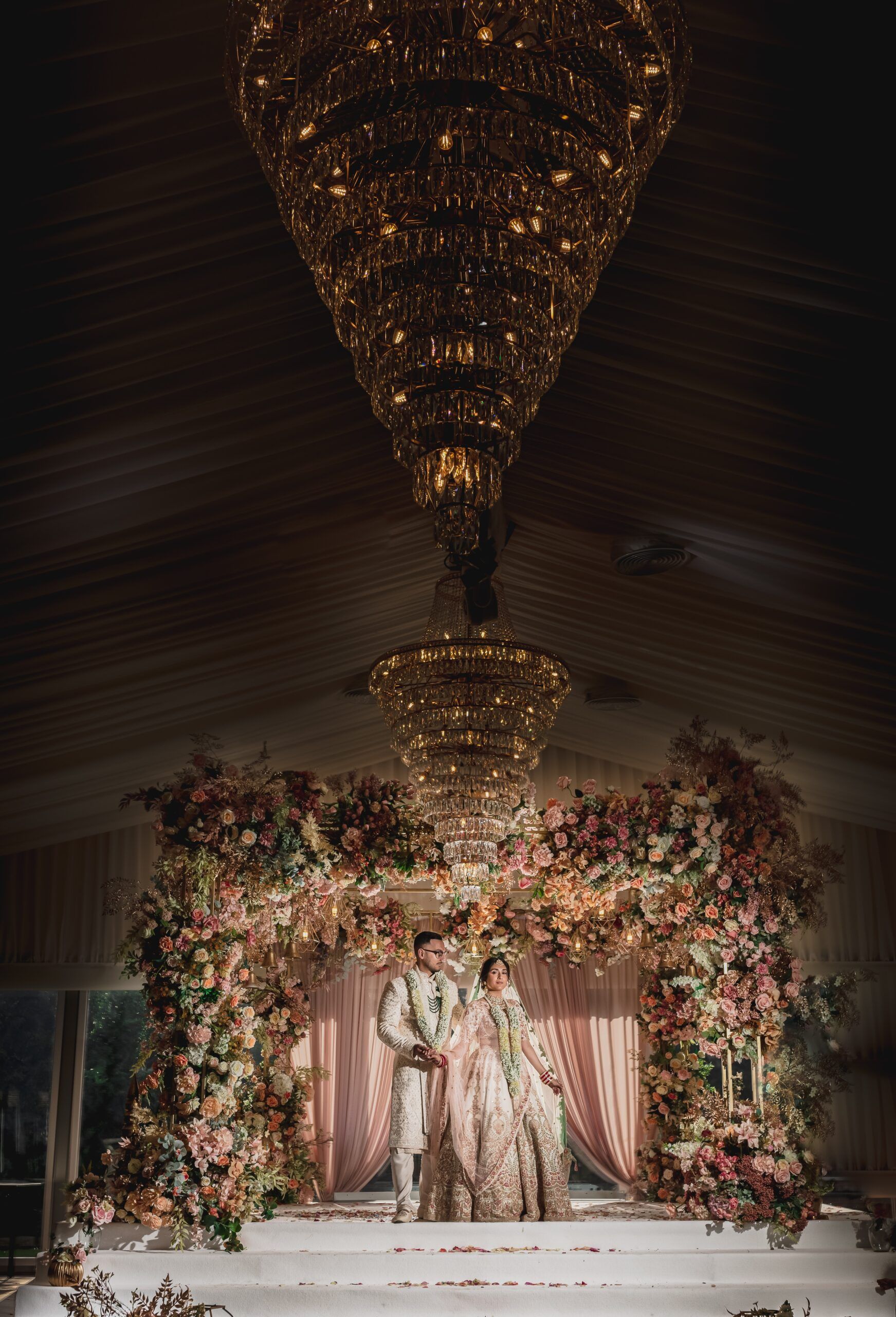 ptaufiq indian wedding pendley manor hotel london ceremony 2 scaled