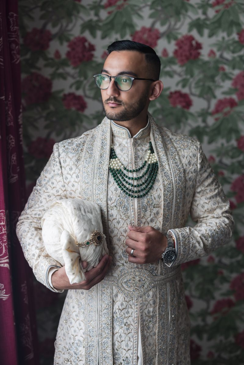 ptaufiq indian wedding pendley manor hotel london preparation 8