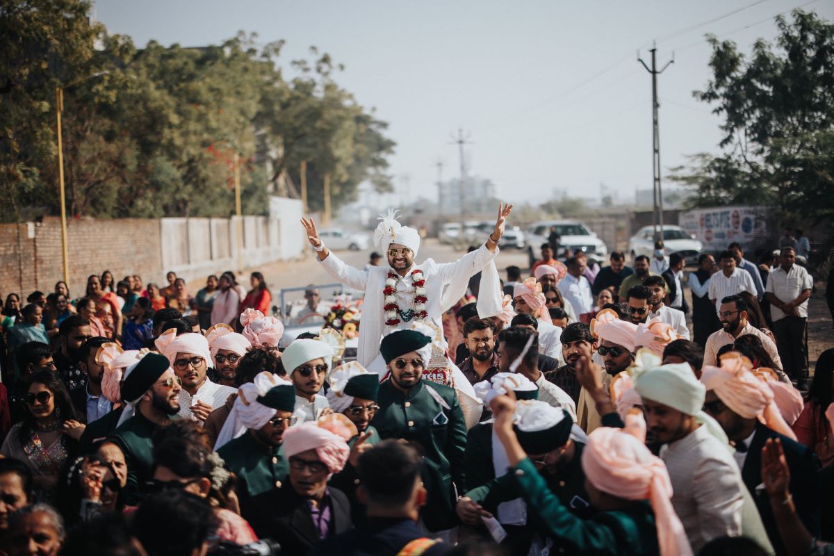 ptaufiq indian wedding rajkot India Baraat 1