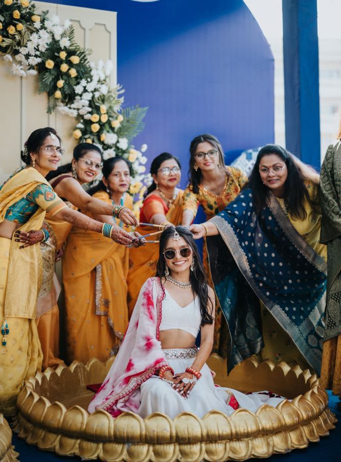 ptaufiq indian wedding rajkot India Haldi 2 1