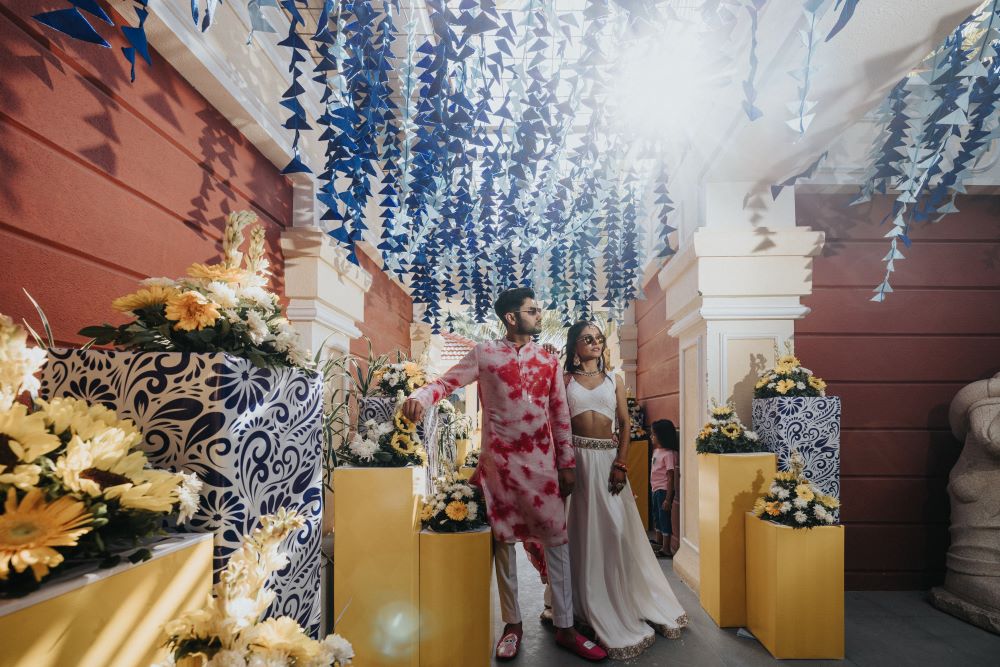 ptaufiq indian wedding rajkot India Haldi 7