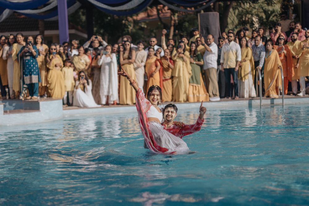 ptaufiq indian wedding rajkot India Haldi 9