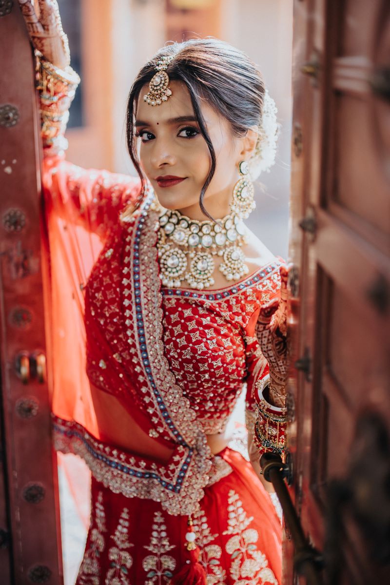ptaufiq indian wedding rajkot India getting ready bride 5
