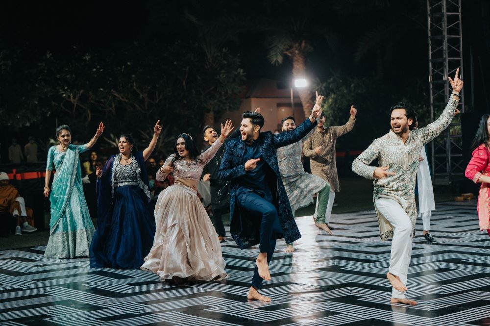 ptaufiq indian wedding rajkot India sangeet 1