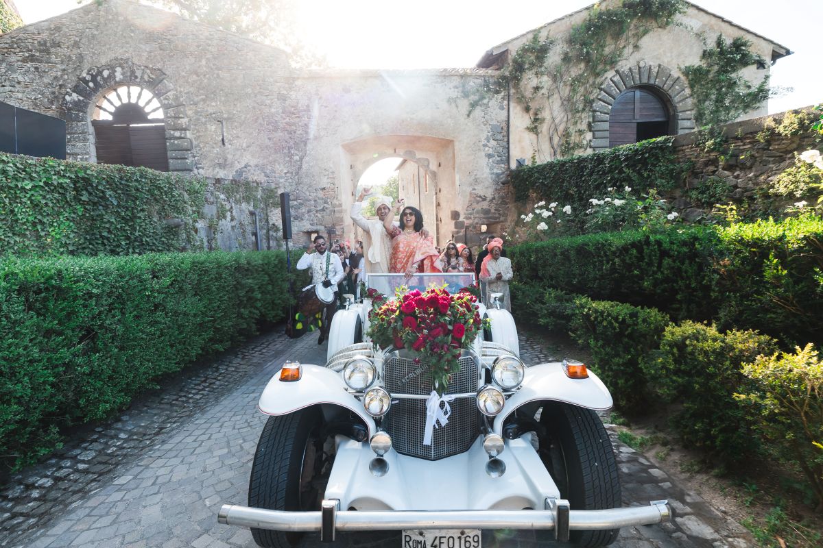 ptaufiq indian wedding rome italy destination baraat 1