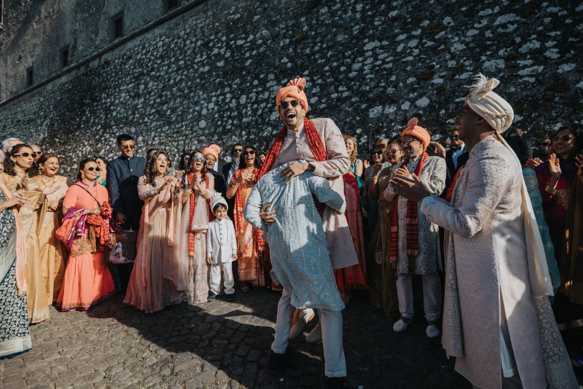 ptaufiq indian wedding rome italy destination baraat 4