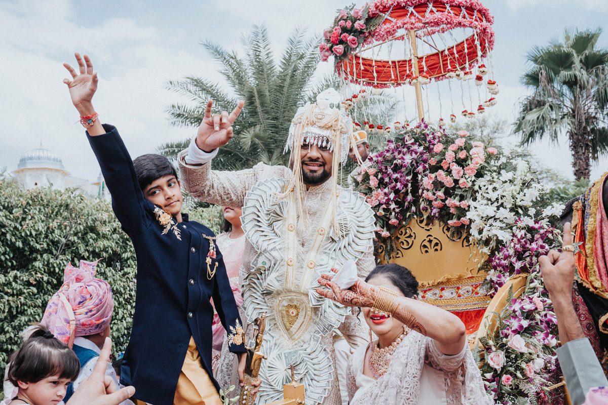 ptaufiq indian wedding the Leela Palace Jaipur Rajasthan india baraat 2