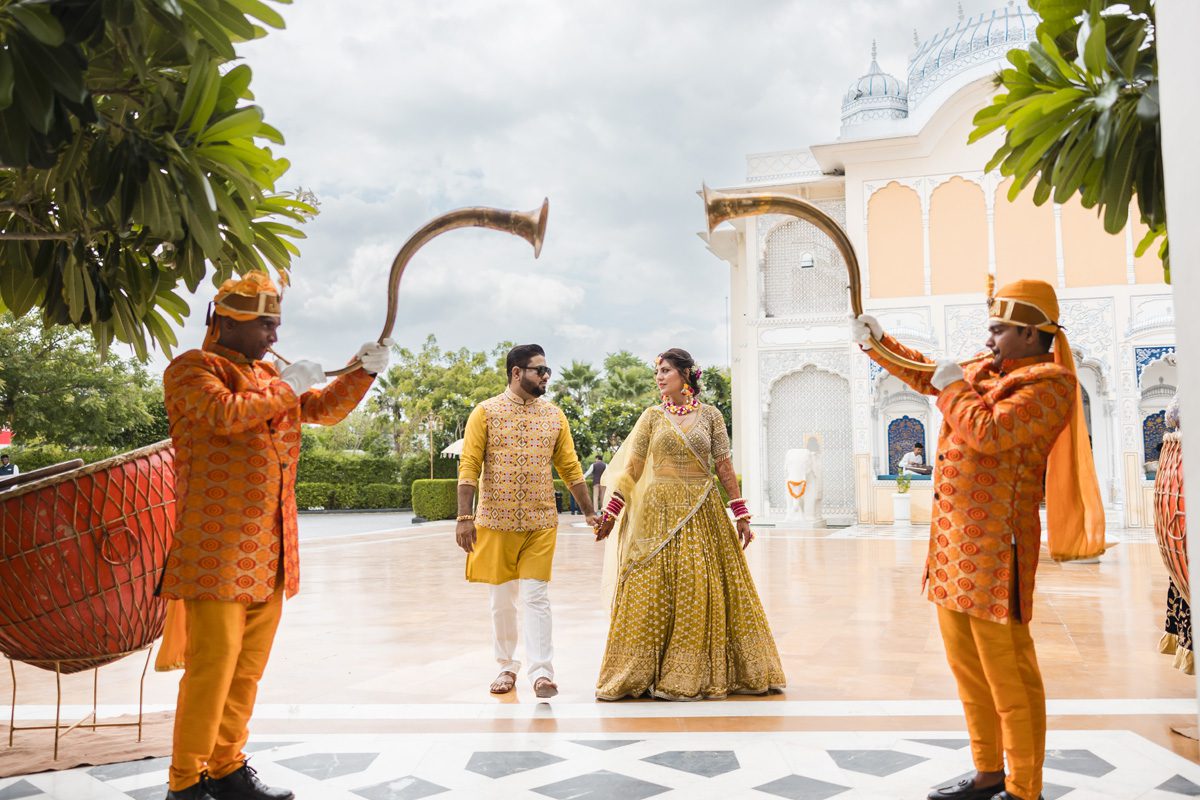 ptaufiq indian wedding the Leela Palace Jaipur Rajasthan india haldi 17