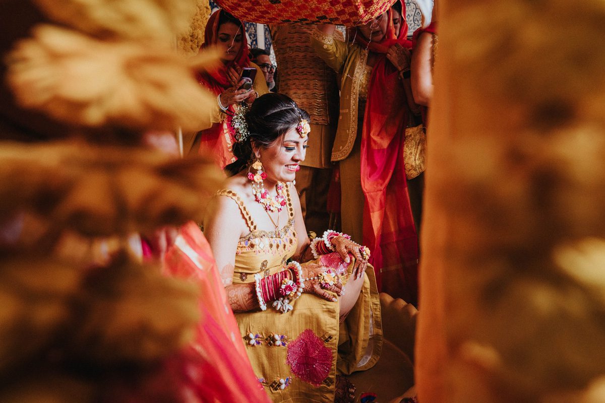 ptaufiq indian wedding the Leela Palace Jaipur Rajasthan india haldi 3