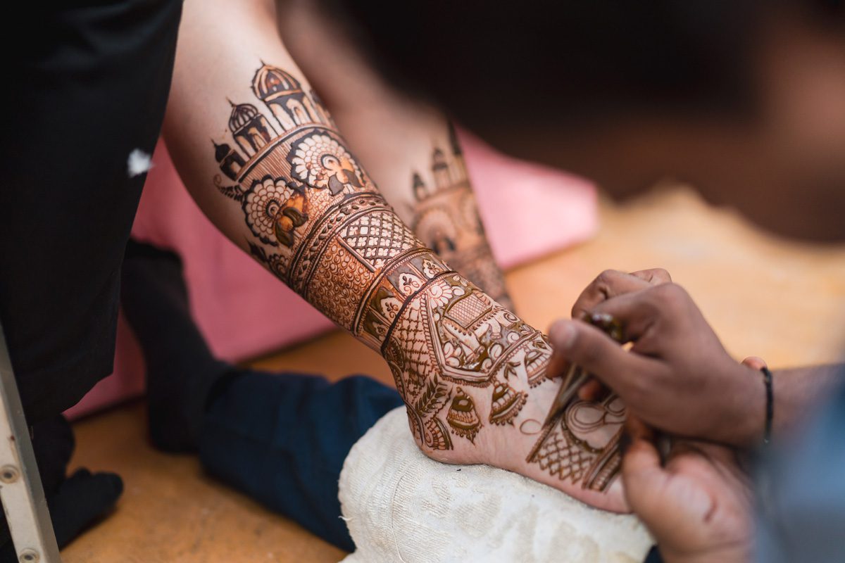ptaufiq indian wedding the Leela Palace Jaipur Rajasthan india mehendi 4