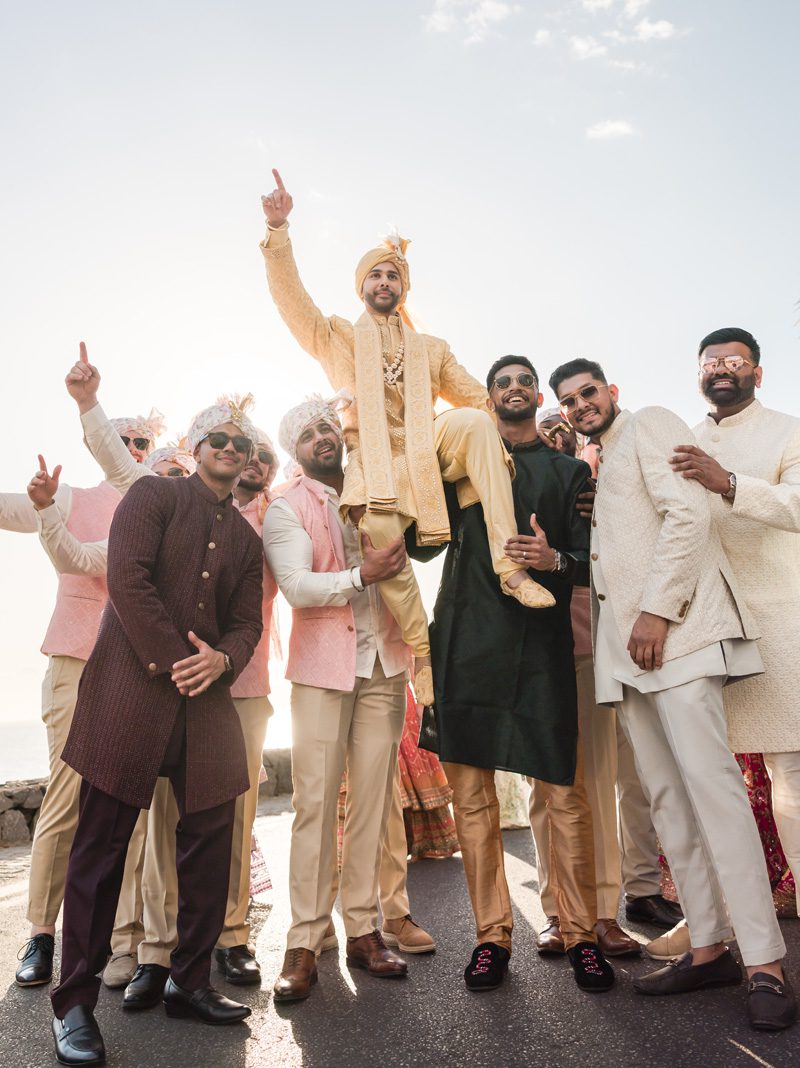 ptaufiq indian wedding the ritz carlton abama spain baraat 1