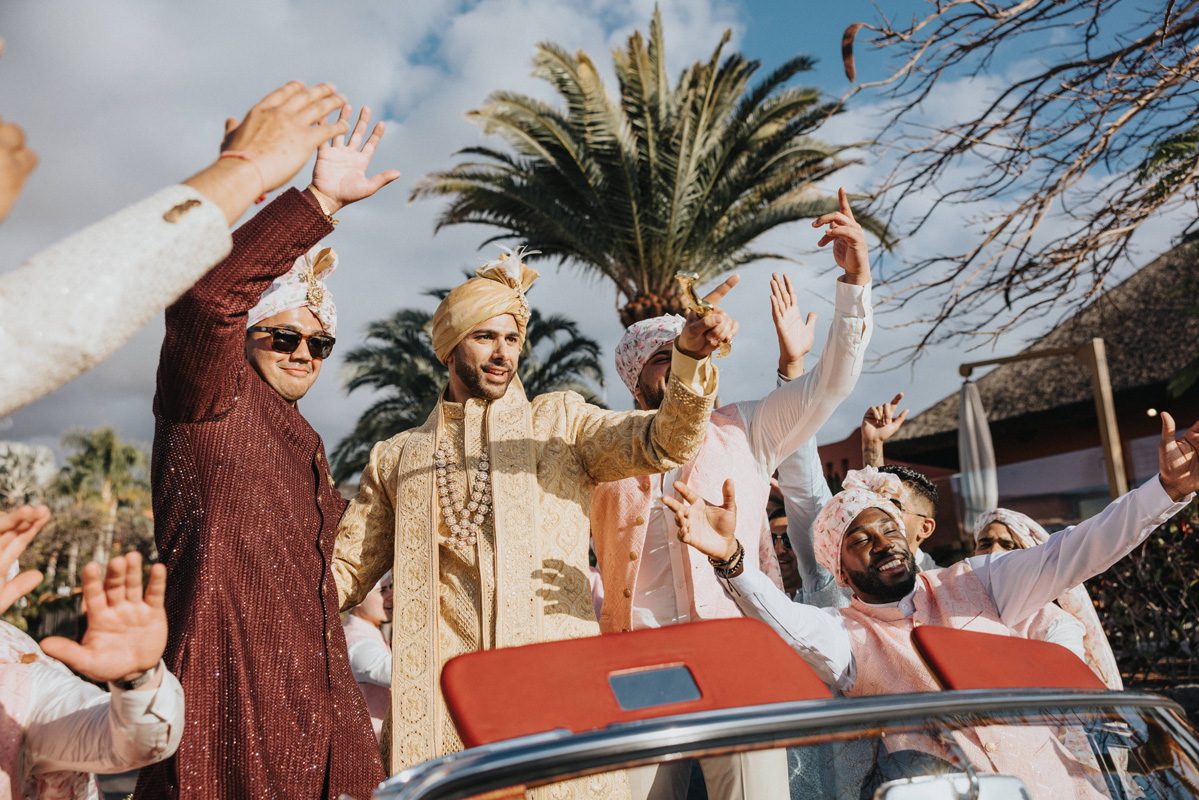ptaufiq indian wedding the ritz carlton abama spain baraat 2