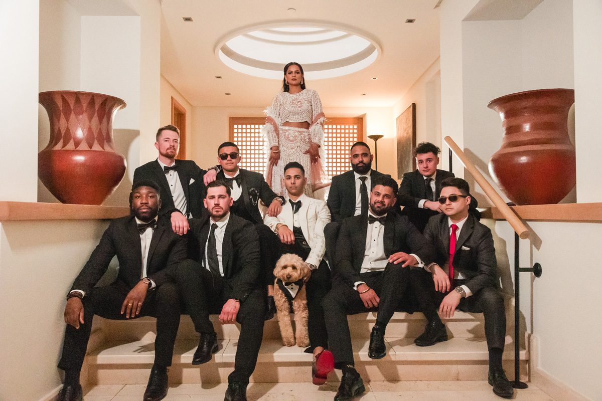 ptaufiq indian wedding the ritz carlton abama spain beach destination reception 14