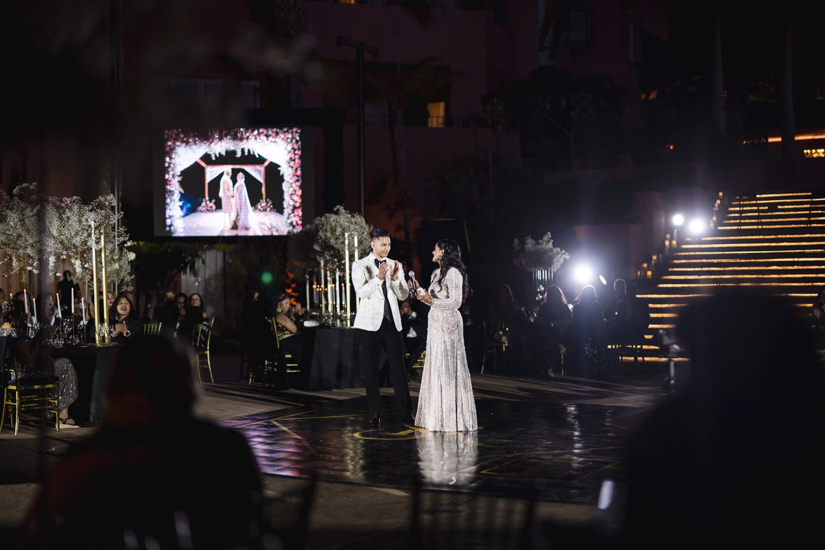 ptaufiq indian wedding the ritz carlton abama spain beach destination reception 7