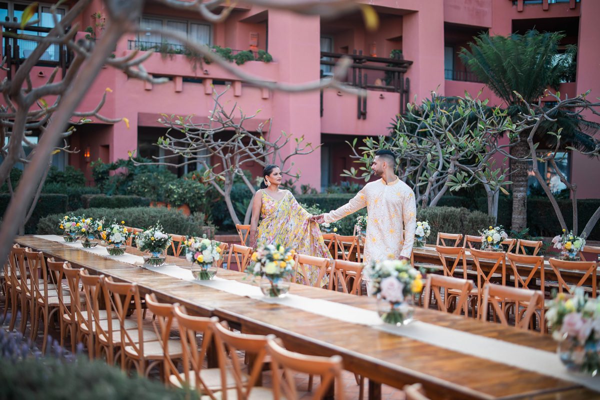 ptaufiq indian wedding the ritz carlton abama spain haldi 6