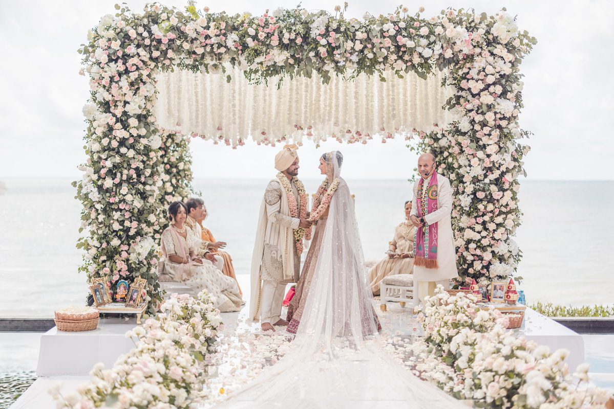 ptaufiq indian wedding waldorf astoria cancu mexico ceremony 10