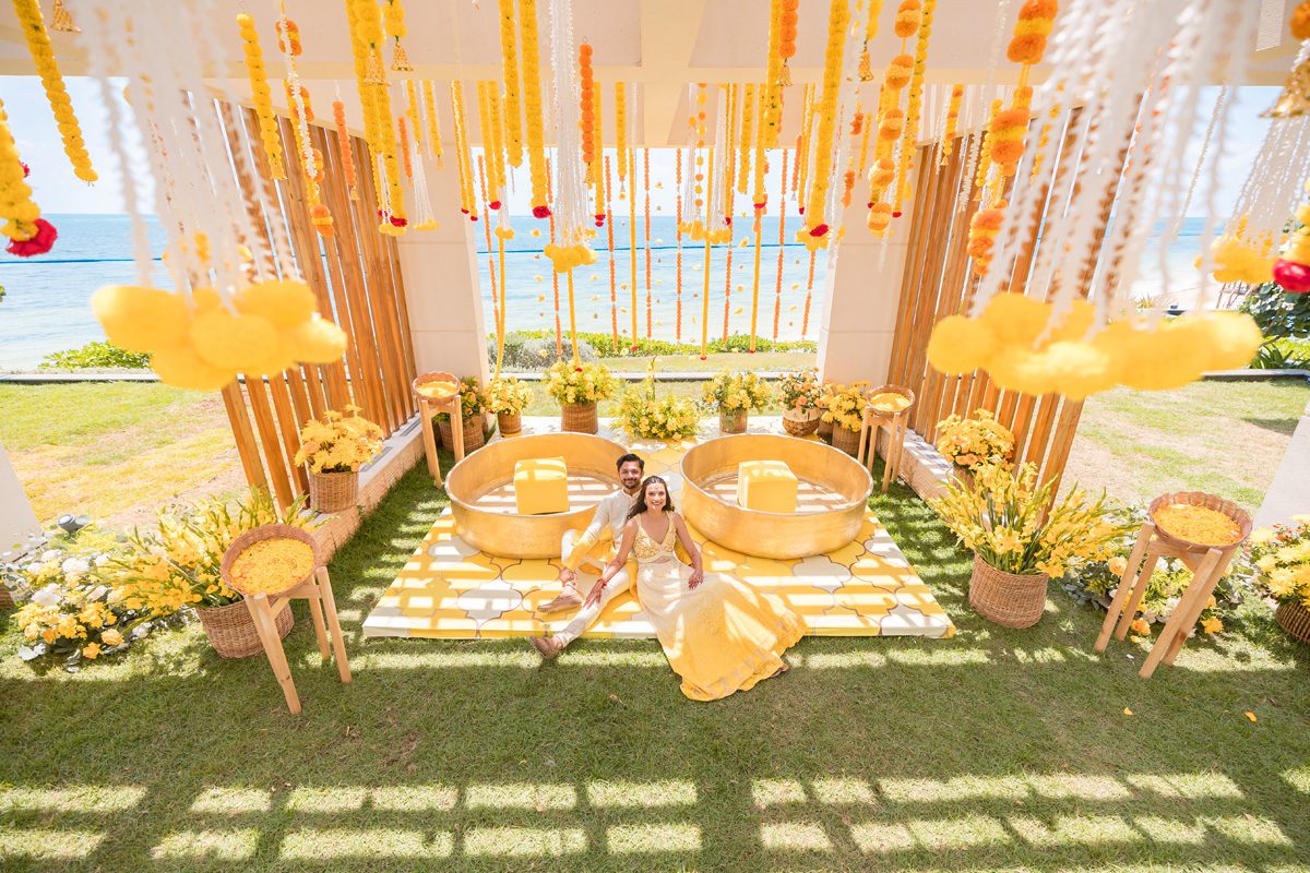 ptaufiq indian wedding waldorf astoria cancu mexico haldi 10