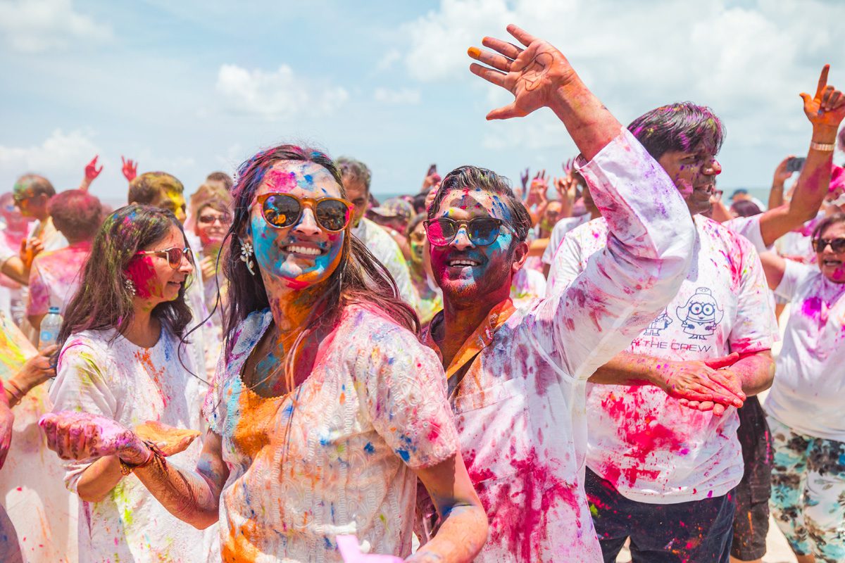 ptaufiq indian wedding waldorf astoria cancu mexico holi 1