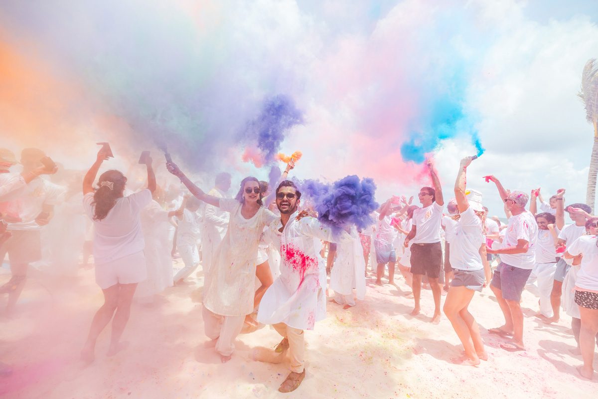 ptaufiq indian wedding waldorf astoria cancu mexico holi 4